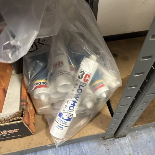 Lot of new silicone sealant tubes from 3C Sealants.