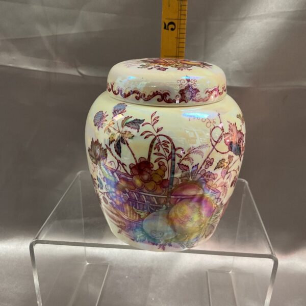 Masons ironstone Fruit basket lidded ginger jar