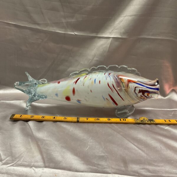 14” Murano glass fish