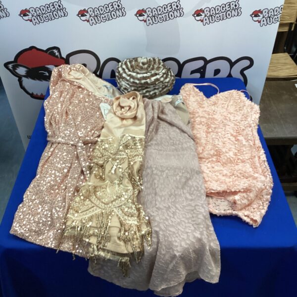 New mixed lot of girls' dresses, including Danity and Manche brands.