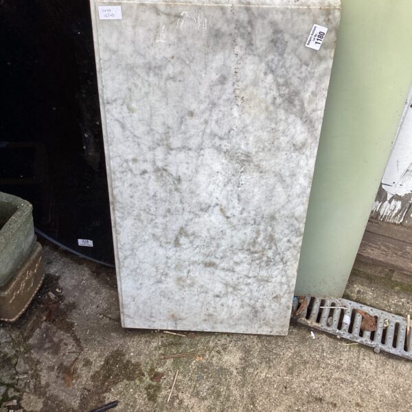Grey and white veined marble table top slab for home decor.