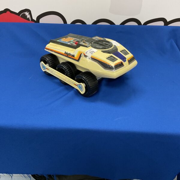 Vintage Big Track electronic car, a collectible 1980s toy vehicle.