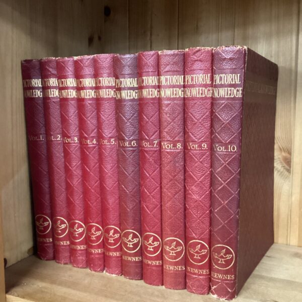Volumes one to ten of newnes pictorial knowledge books
