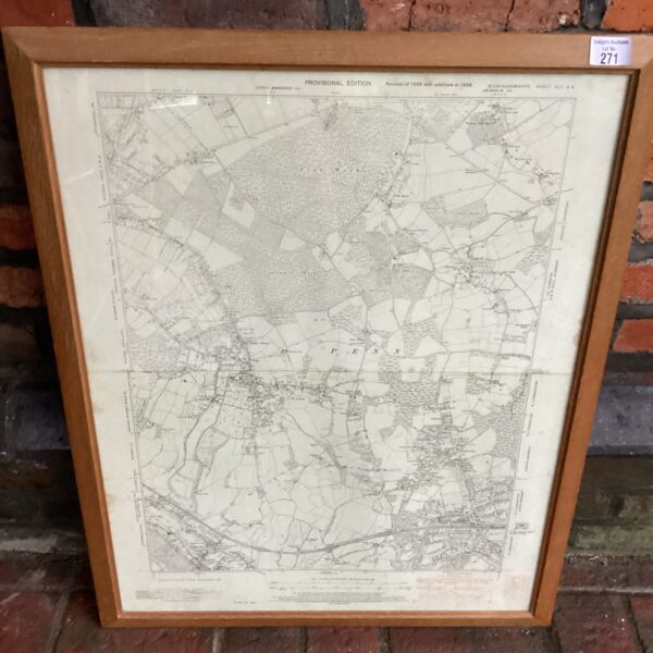 Vintage 1938 Ordnance Survey map of Penn and surrounding area.