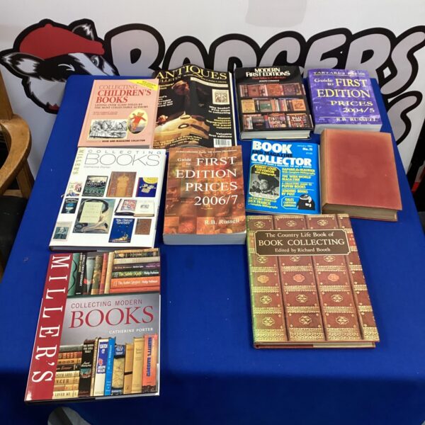 Antique auctioneers guides and first edition book price guides.