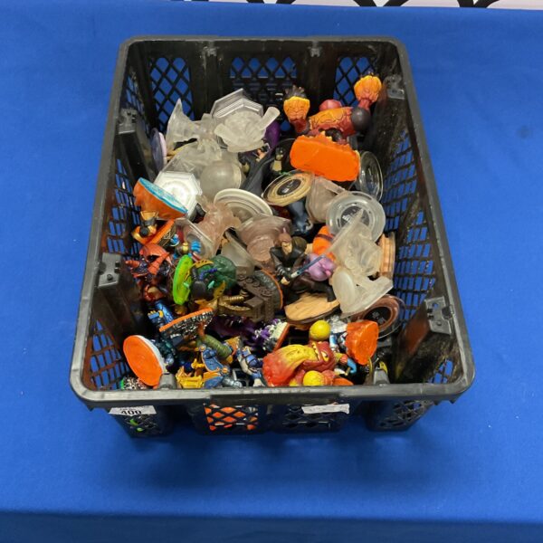 A lot of colourful Skylander figurines for collectors and gaming fans.
