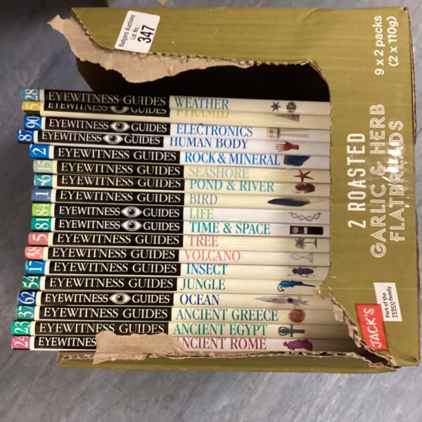 Set of vintage Eyewitness Guides reference books.