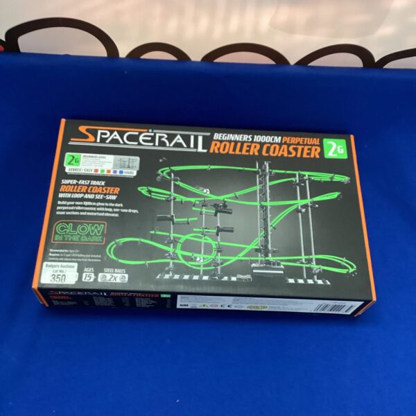 Vintage Spacerail Level 2 perpetual roller coaster marble run toy.