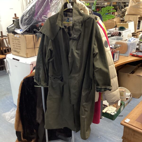 Green Divers Vax coat size S, vintage outdoor wear.