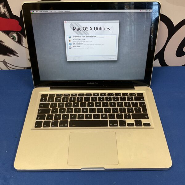 Apple Macbook Pro A1278 laptop screen displaying system information.