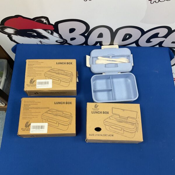 Lot of three vintage Good Wheat lunch boxes from the 1970s.