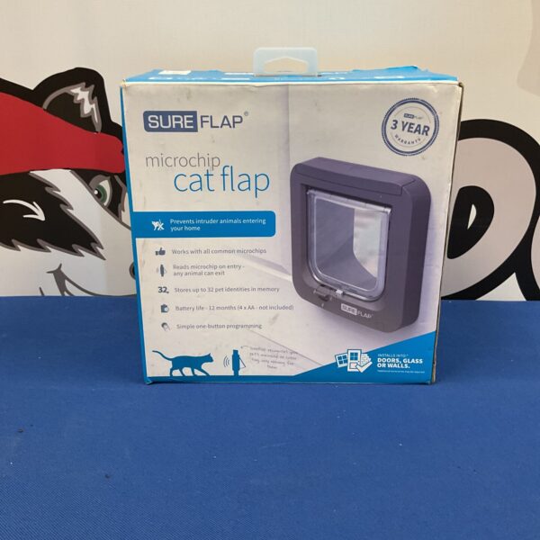 Sure Flap microchip cat flap for pet security and access control.