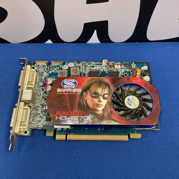 Sapphire Radeon HD 4670 graphics card for PC gaming.