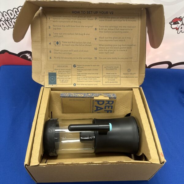 Phox water filter jug instructions diagram for filter replacement.