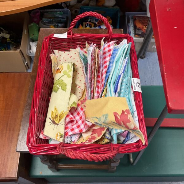 Colourful fabric crafting bundle for sewing and patchwork projects.
