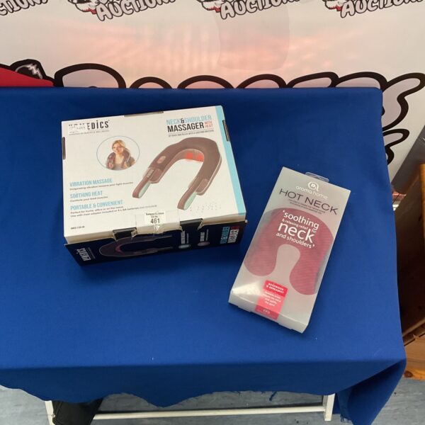 Homedics HM-830 neck and shoulder massager with heat therapy.