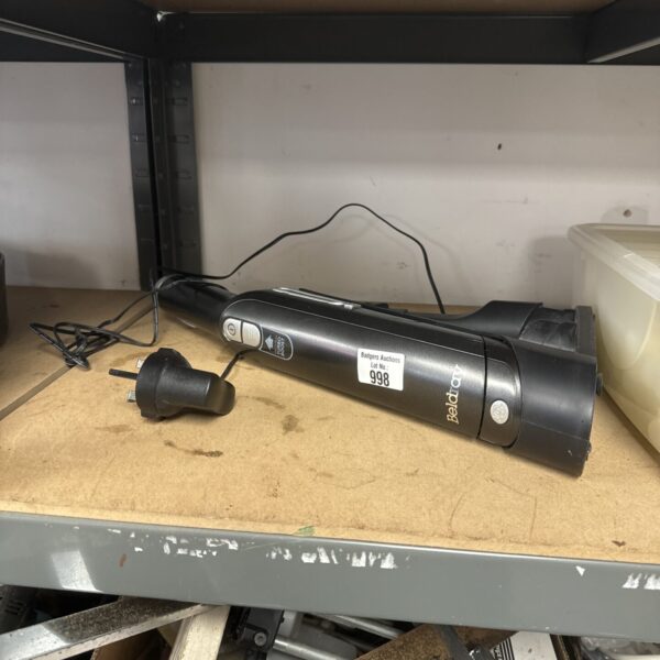 Beldray cordless handheld hoover for portable cleaning