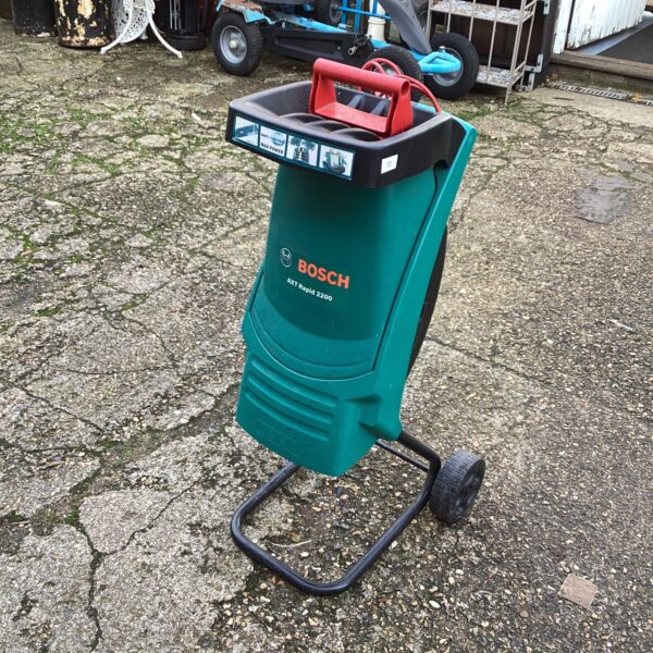 Bosch AXT garden shredder for spares or repair, showing the unit.