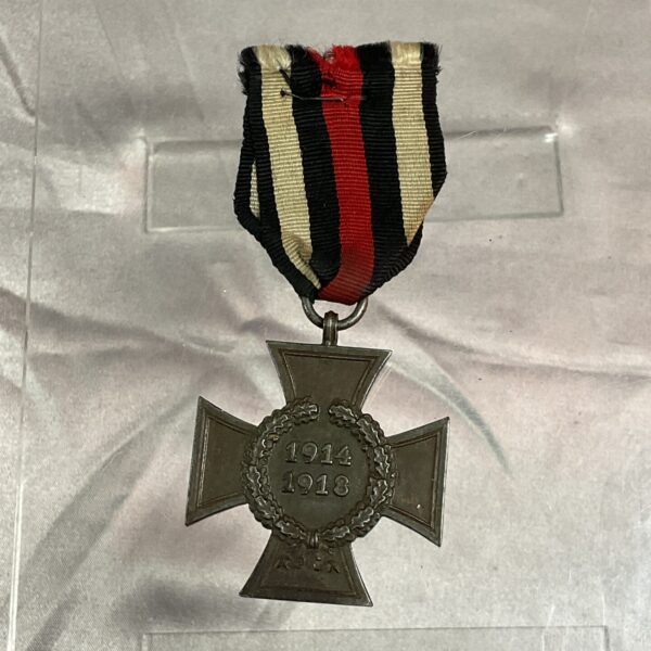 WWI German Civilian Cross of Honour medal with ribbon.