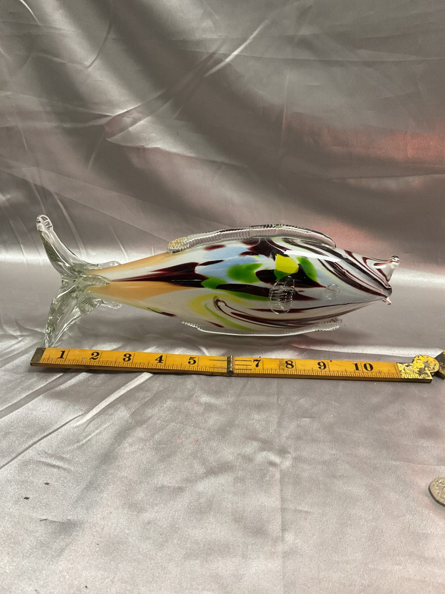 906 11” glass Murano fish