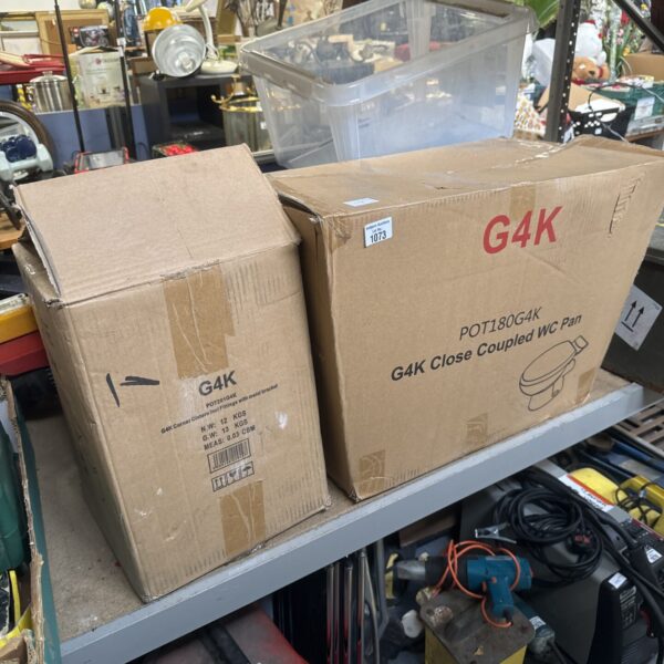 G4K toilet pan in original cardboard box.