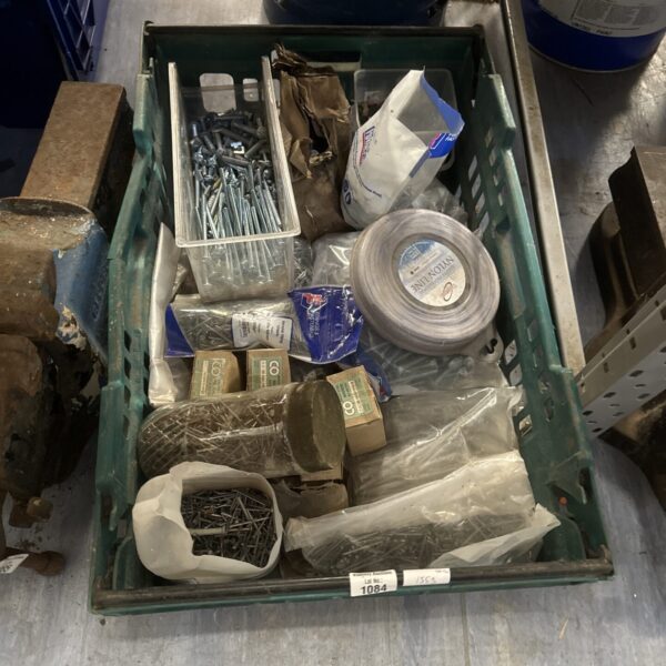 Assorted screws and bolts in a shed clearance lot.