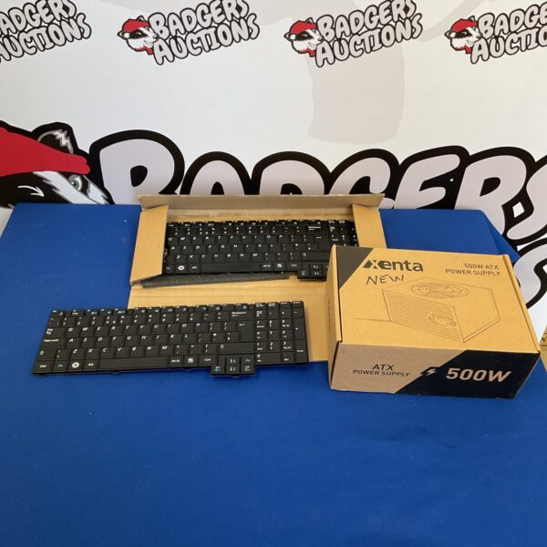 Xenta 500W ATX power supply with Samsung R530 replacement keyboards.