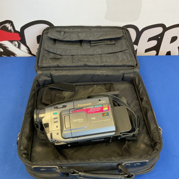 Vintage Panasonic VX21 VHS-C camcorder in good condition.