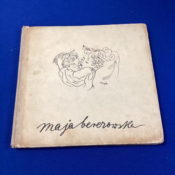 Vintage cover of Maja Berezowska erotic art book, illustrated erotica.