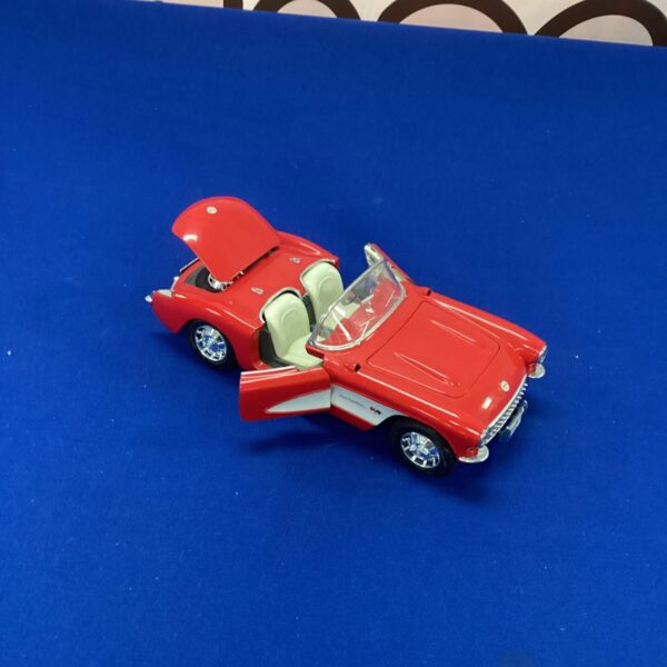 Red 1957 Chevrolet Corvette Road Tough model car