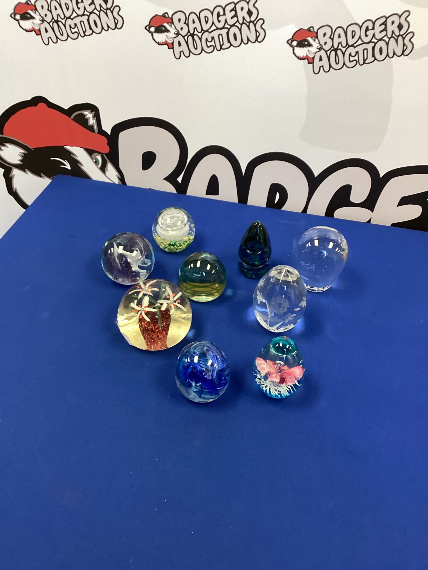 275 Selection of glass paperweights