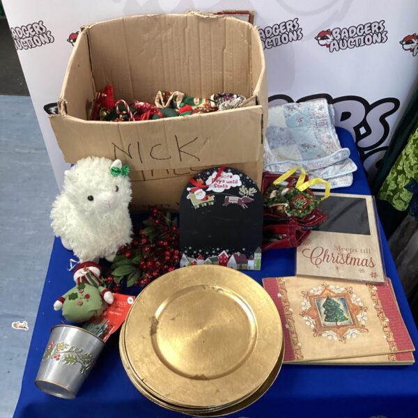 Mixed lot of vintage Christmas decorations and festive ornaments.