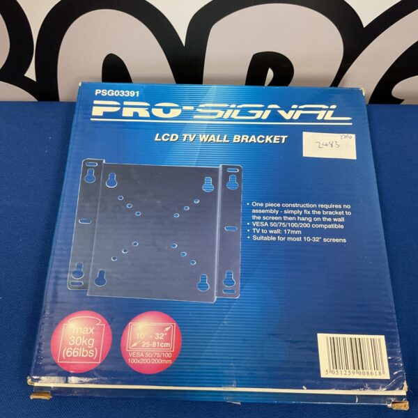 Pro-Signal TV wall bracket, VESA compatible, tilting design.