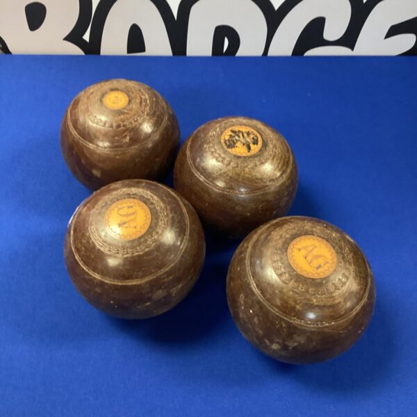 Four vintage AG garden bowls
