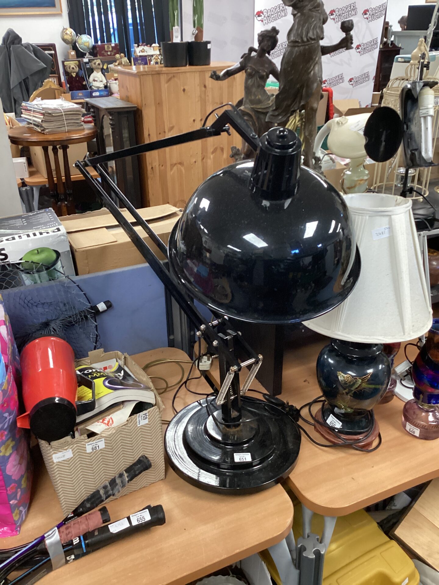 651 Very Large angle poise style lamp