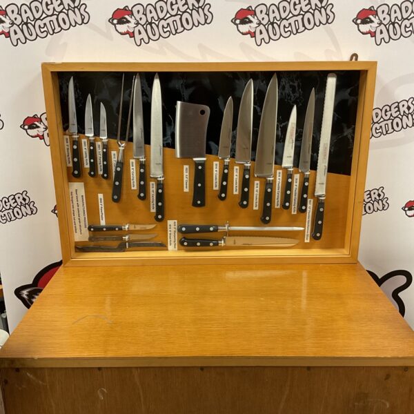 P Sabatier chef knife set displayed for sale.