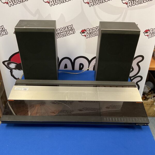 Vintage Bang & Olufsen Beocenter 2200 stereo system with speakers.