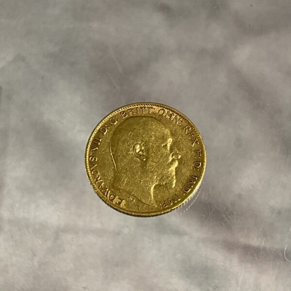1902 Gold Half Sovereign obverse featuring King Edward VII portrait.