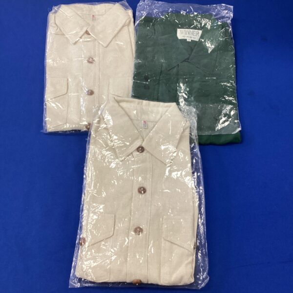 Vintage linen and silk shirts lot for collectors.