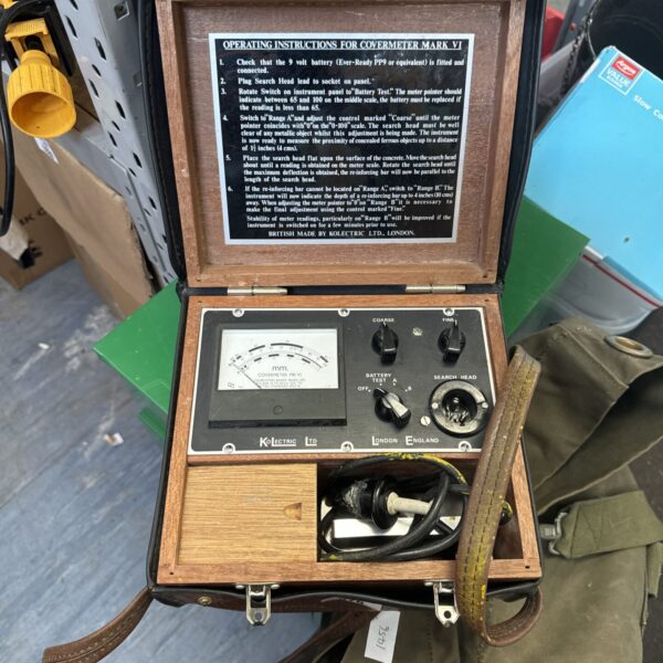 Vintage Kolectric Covermeter MK VI eddy current metal detector.