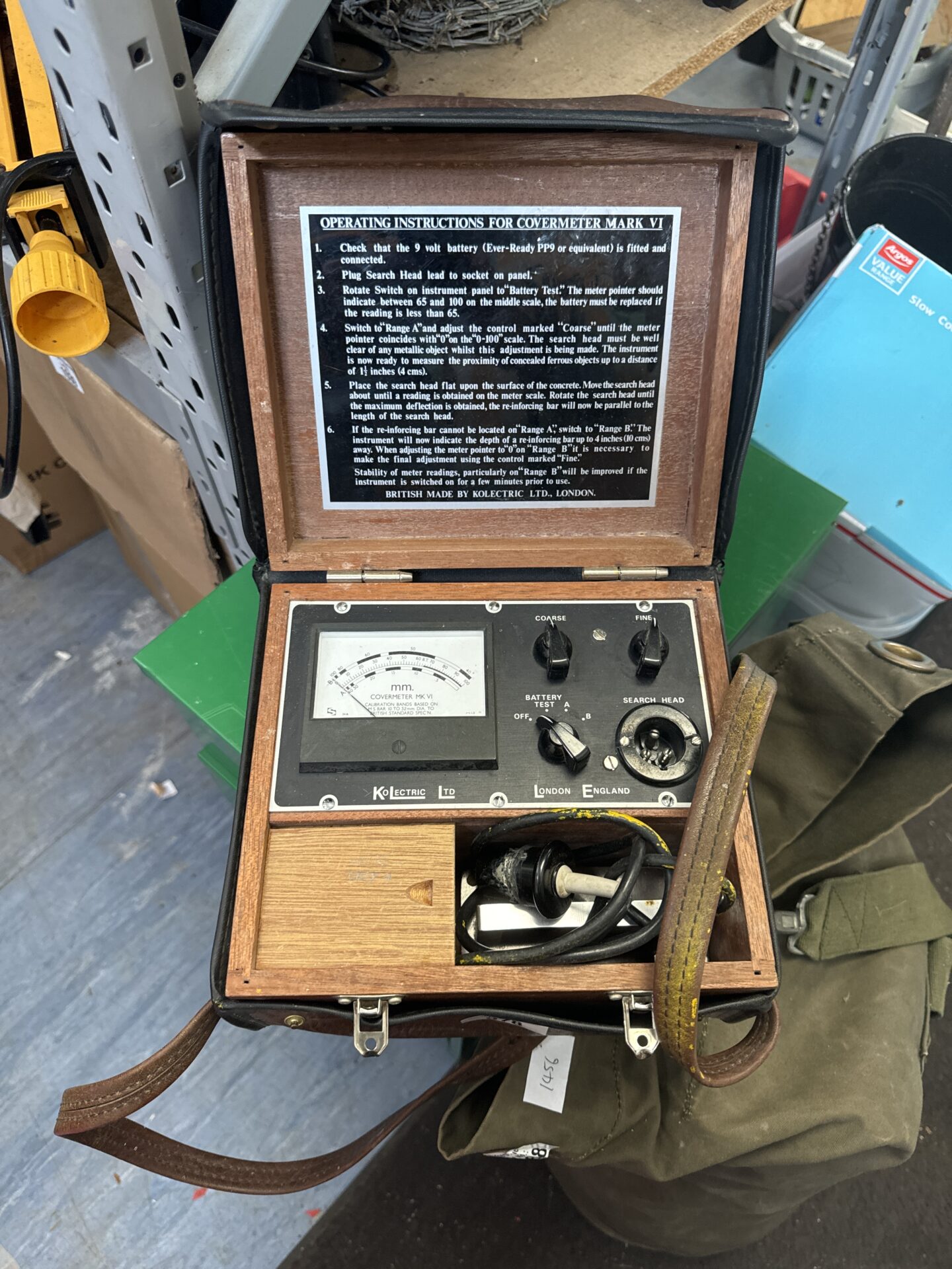 978 Vintage kolectric ltd covermeter mk VI