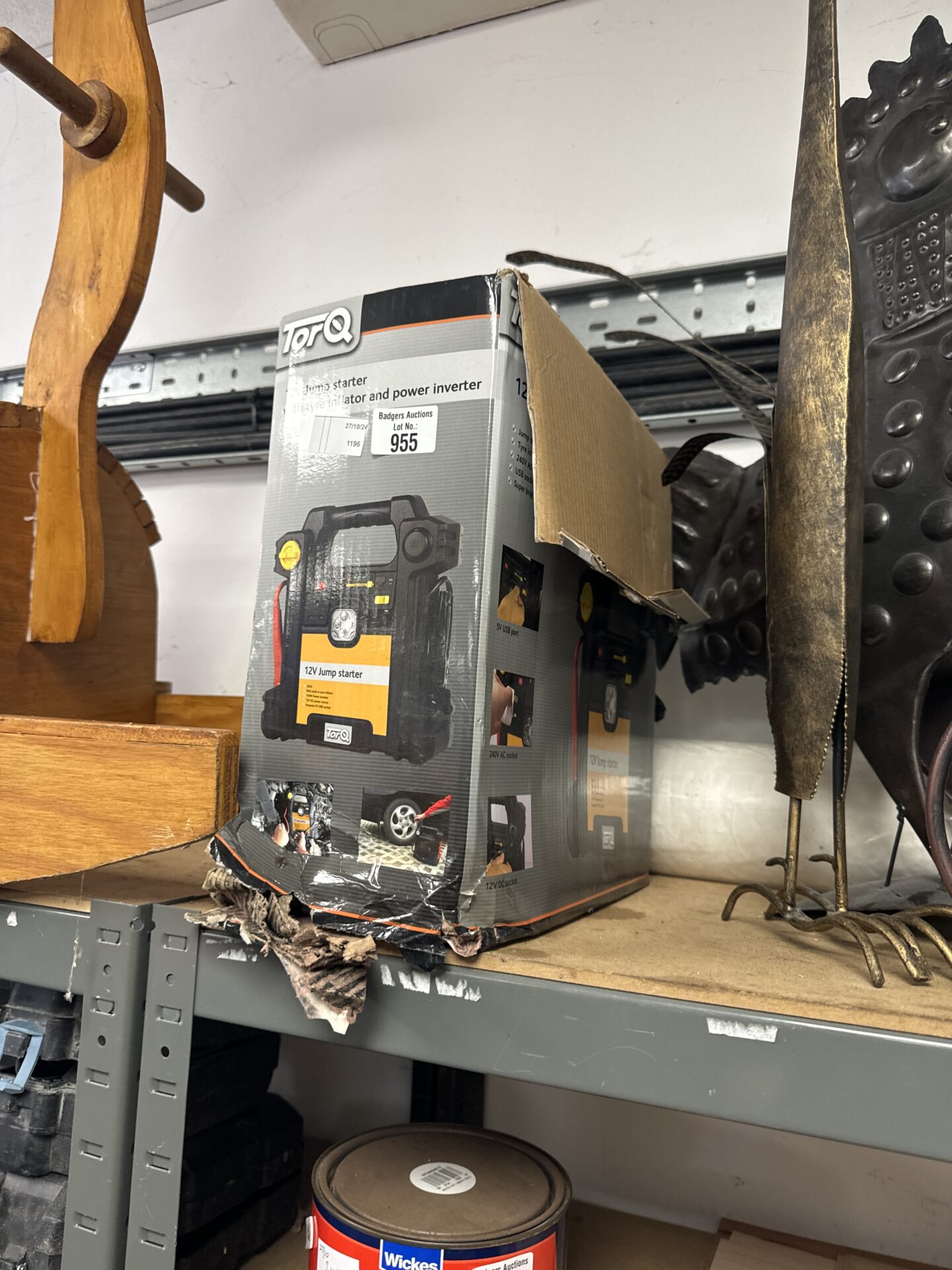 955 Torq 12v jump starter pack – untested