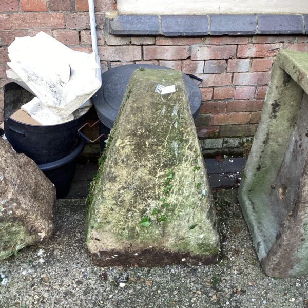 Weathered staddle stone for garden or architectural salvage.