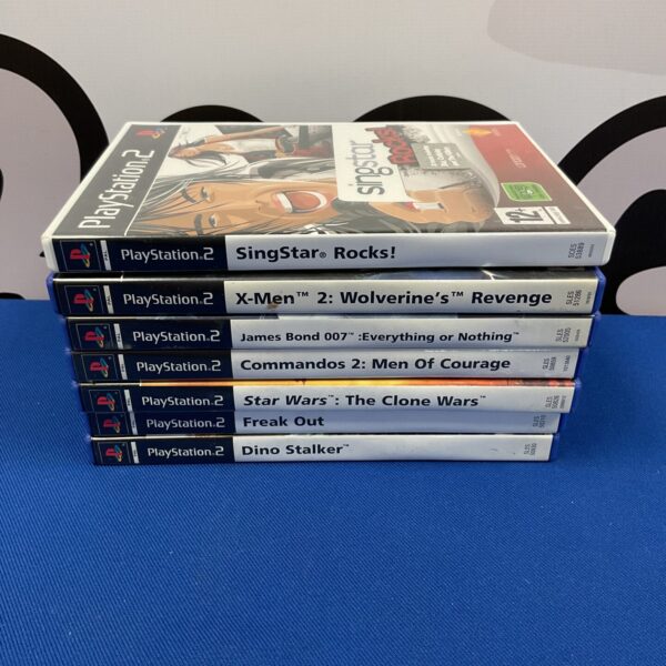 PlayStation 2 games collection for retro gaming enthusiasts.