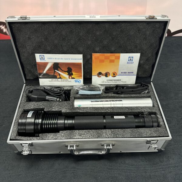 HID torch kit in carrying case, high intensity lighting.