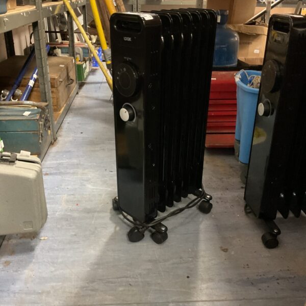 Black Logik oil radiator heater for small spaces.