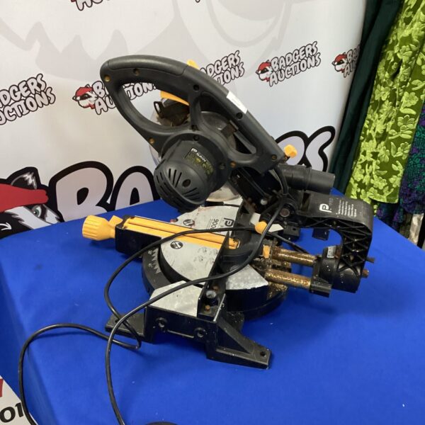Performance chop saw for metal cutting in as-found condition.