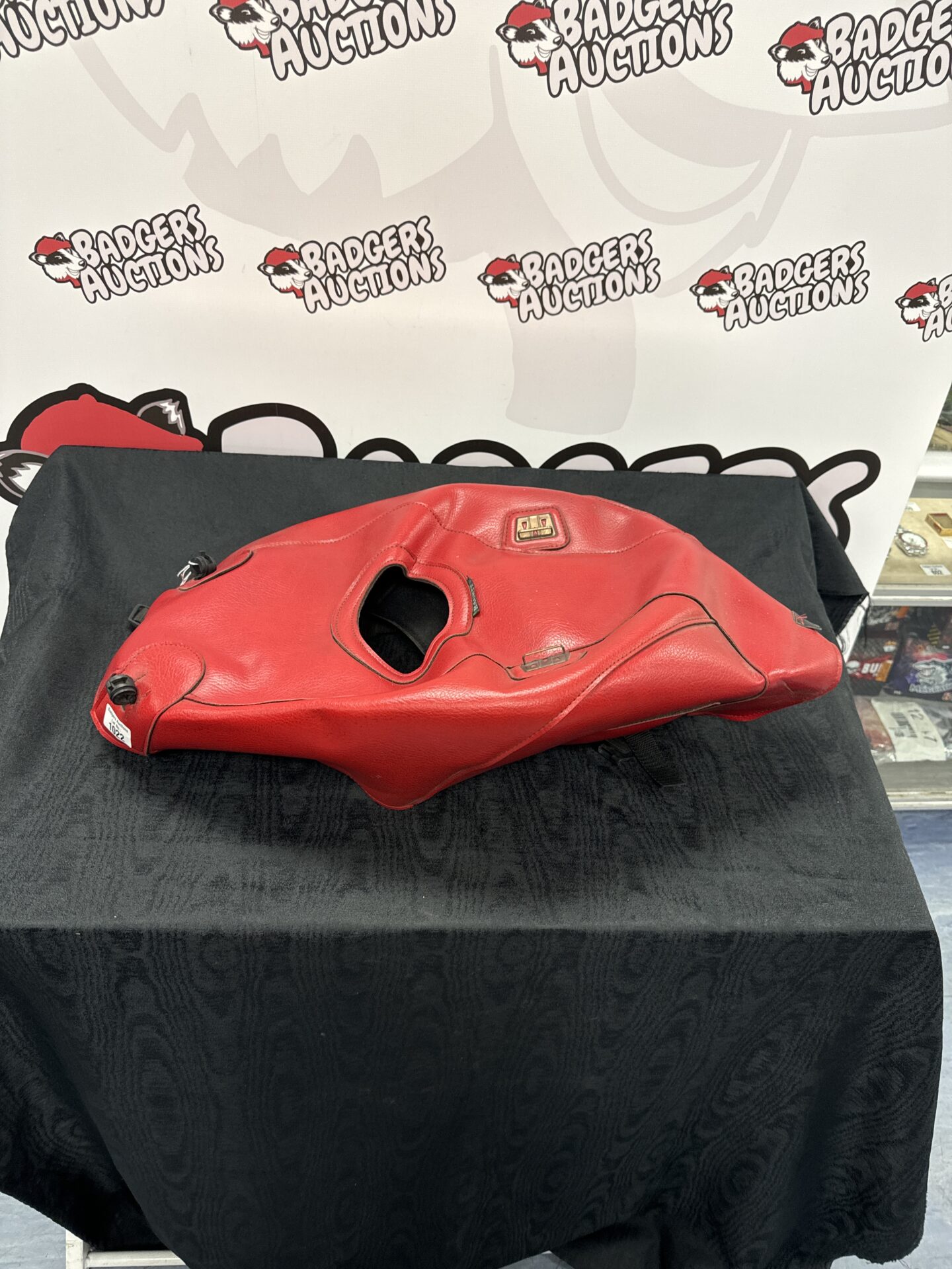 951 Bagster leather motorcycle fuel tank cover