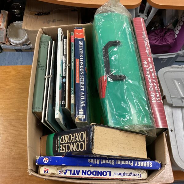Mixed book lot with vintage paperbacks and RAF book.