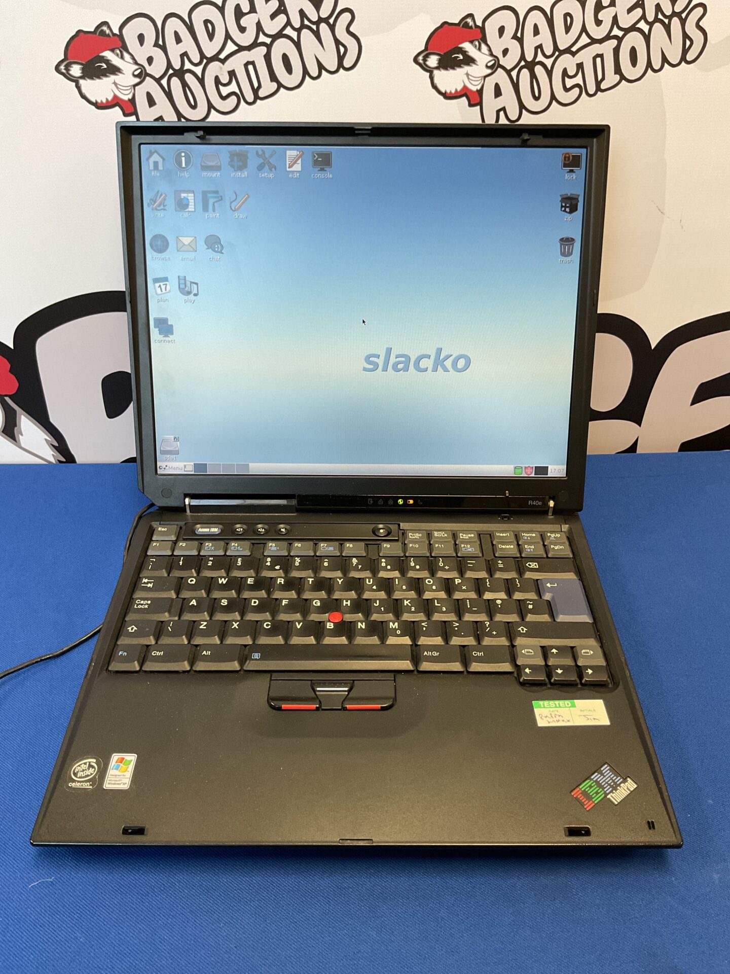 100 IBM thinkpad laptop (tested working) dual boot windows and linux